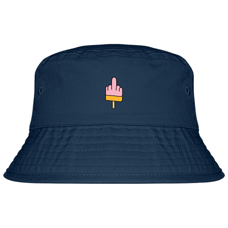 Mittelfinger Eis - Fischerhut mit Stick