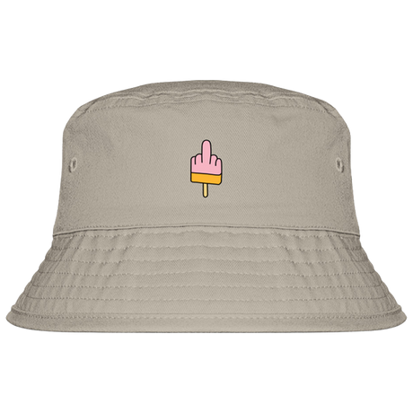 Mittelfinger Eis - Fischerhut mit Stick