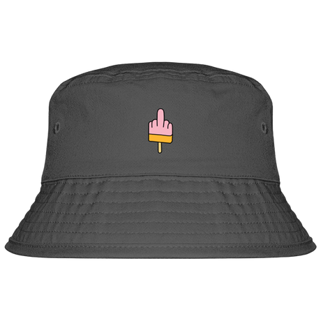 Mittelfinger Eis - Fischerhut mit Stick