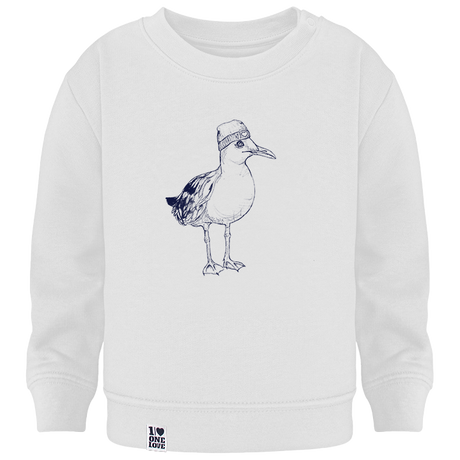 Küstenträume – Baby Sweater in Serene Blue