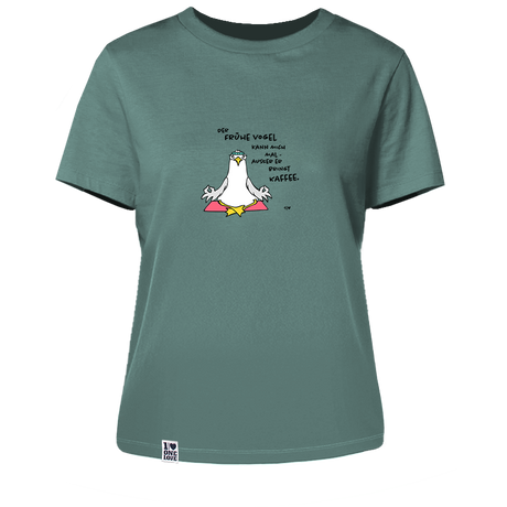 Der Frühe Vogel kann mich mal  - Damen Shirt | 100% Bio-Baumwolle