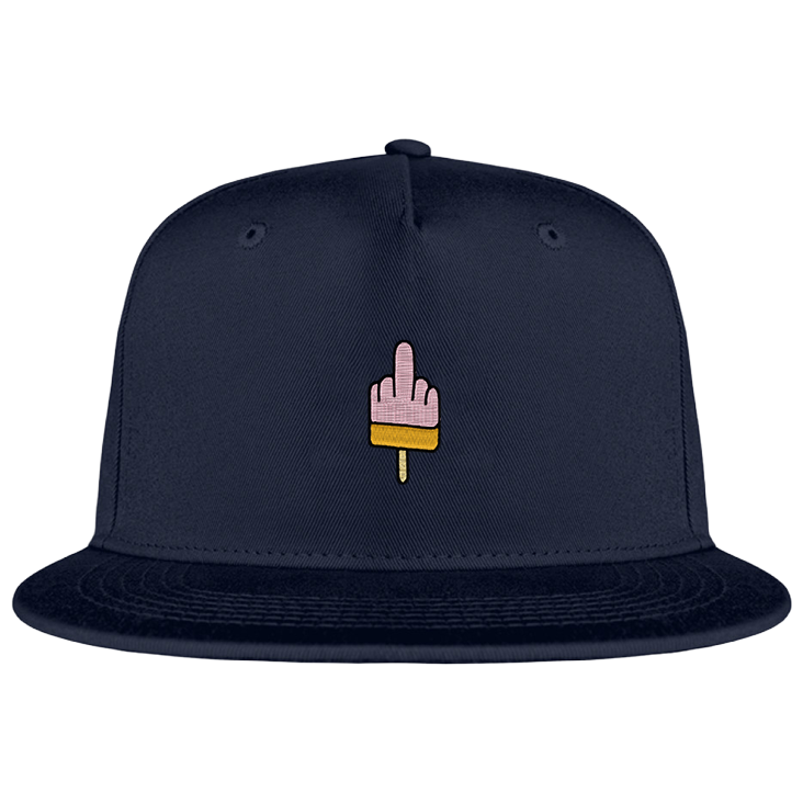 Mittelfinger Eis  - Snapback mit Stick