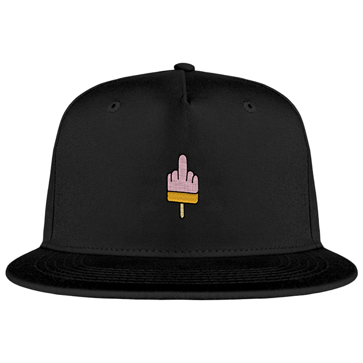 Mittelfinger Eis  - Snapback mit Stick
