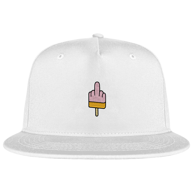 Mittelfinger Eis  - Snapback mit Stick