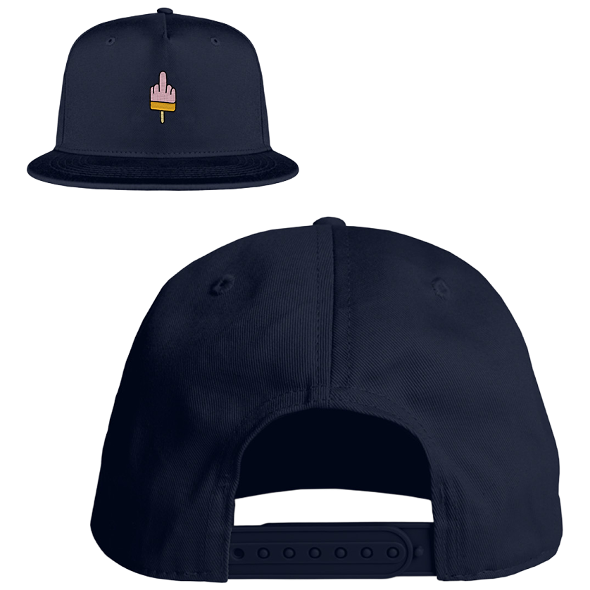 Mittelfinger Eis  - Snapback mit Stick