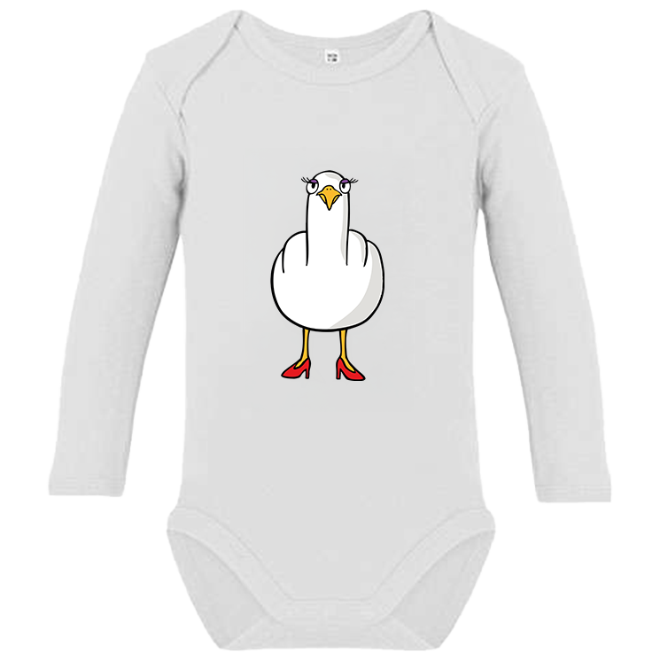 F**k You Möwenlady  - Baby Body Langarm