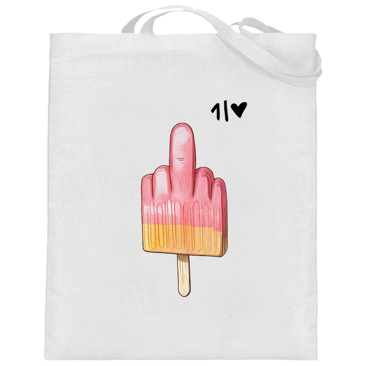 Mittelfinger Eis  - Jutebeutel