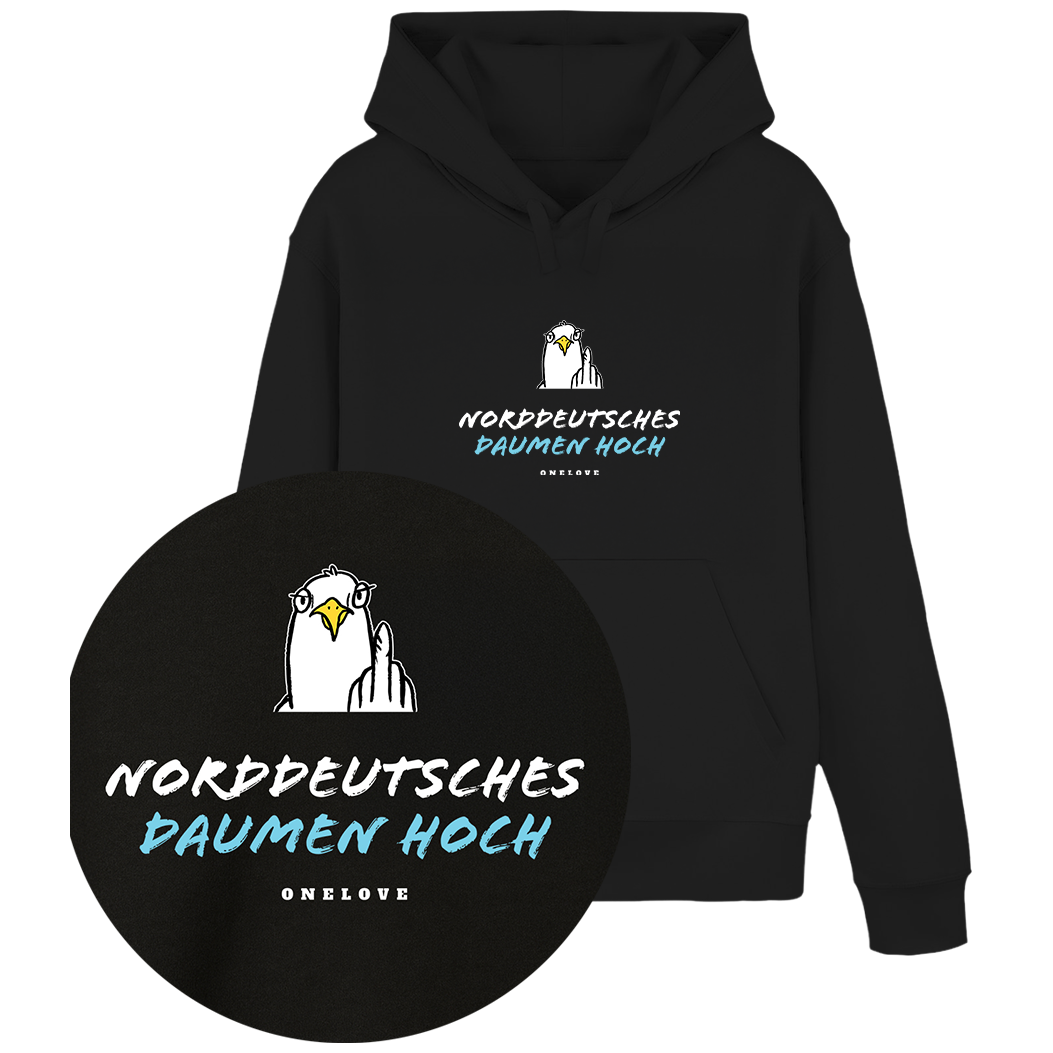 Norddeutsches Daumen hoch  - Unisex Hoodie | 100% Baumwolle