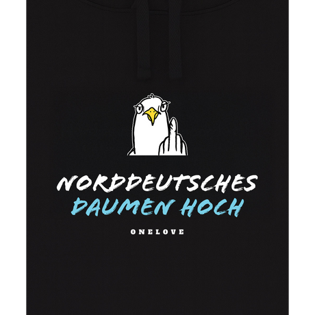 Norddeutsches Daumen hoch  - Unisex Hoodie | 100% Baumwolle