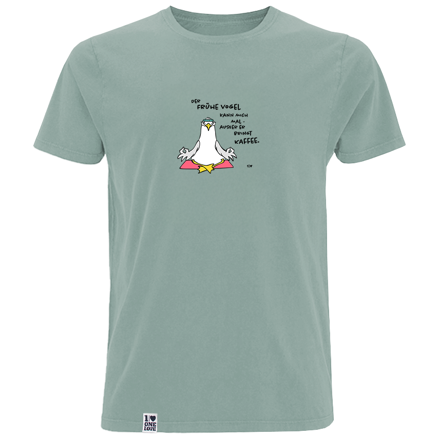Der Frühe Vogel kann mich mal  - Herren Shirt | 100% Bio-Baumwolle