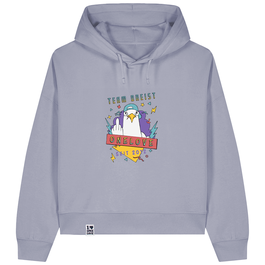 Team Dreist – Damen Hoodie | Bio-Baumwolle