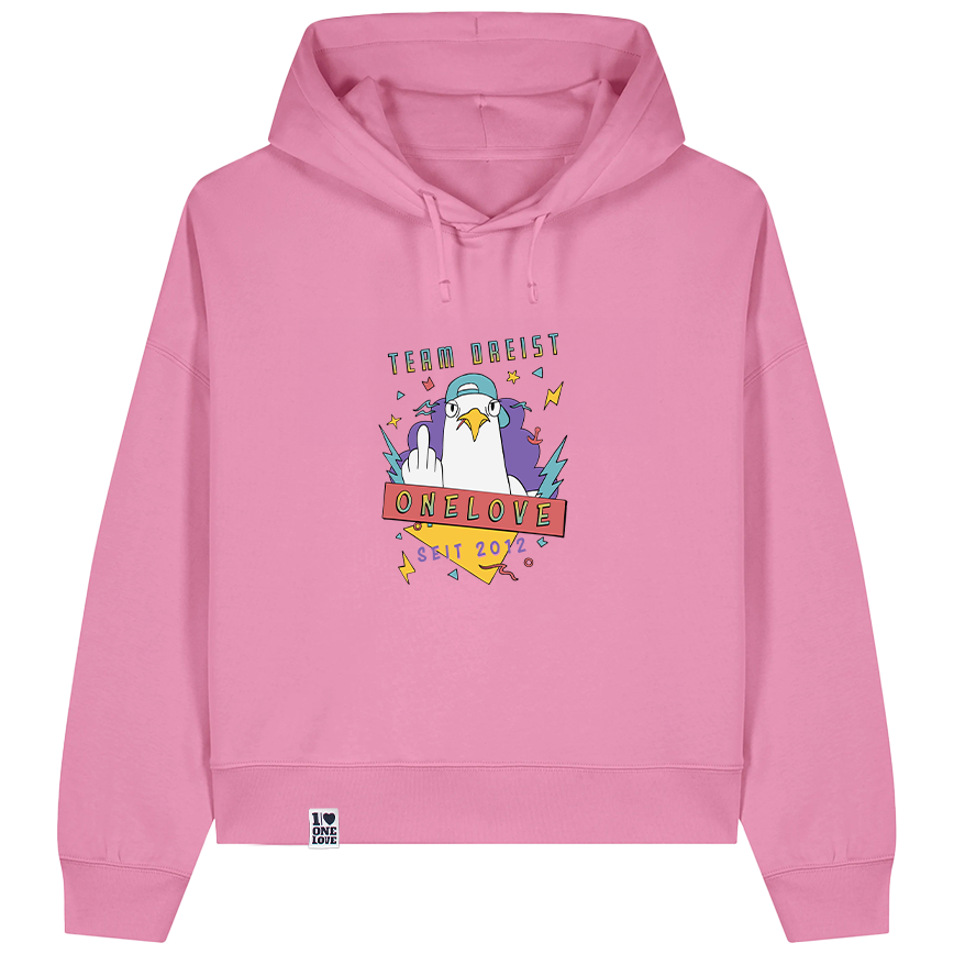 Team Dreist – Damen Hoodie | Bio-Baumwolle