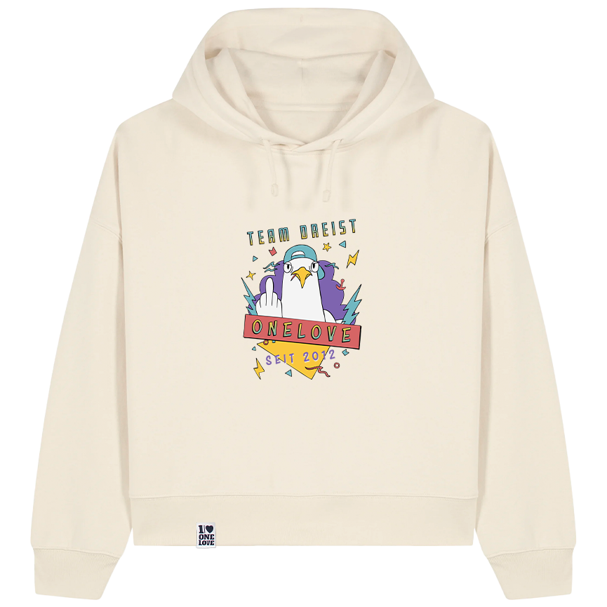 Team Dreist – Damen Hoodie | Bio-Baumwolle