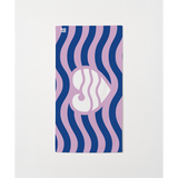 Wellenherz - Strandtuch