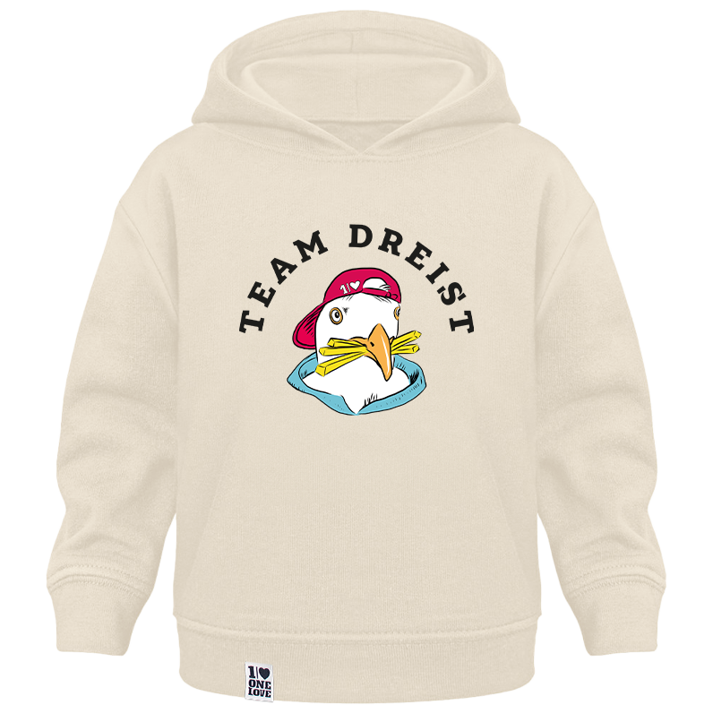 Maritimer Baby-Hoodie: Team Dreist