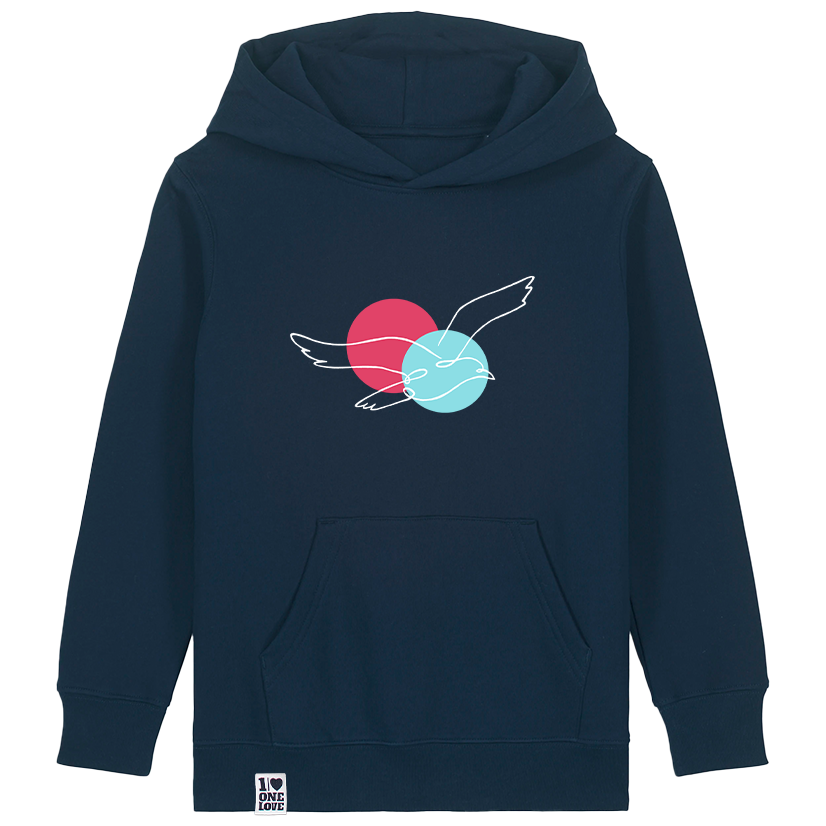 Abenteuerliche Möwe - Kinder Hoodie