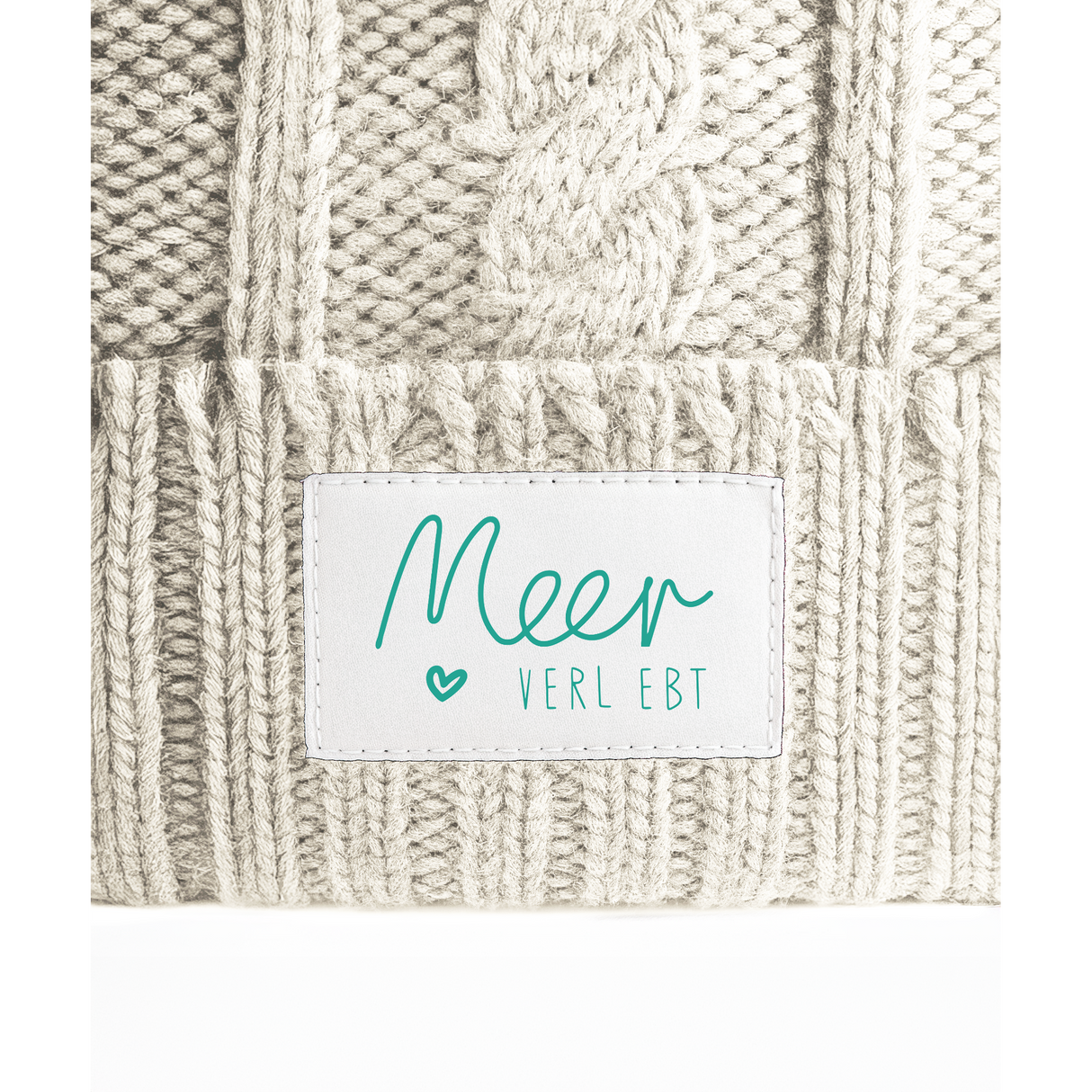 Meerverliebt Mütze Mit Weblabel