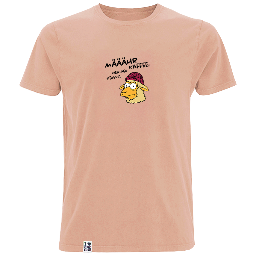 Määähr Kaffee, weniger Stress!  - Herren Shirt | 100% Bio-Baumwolle