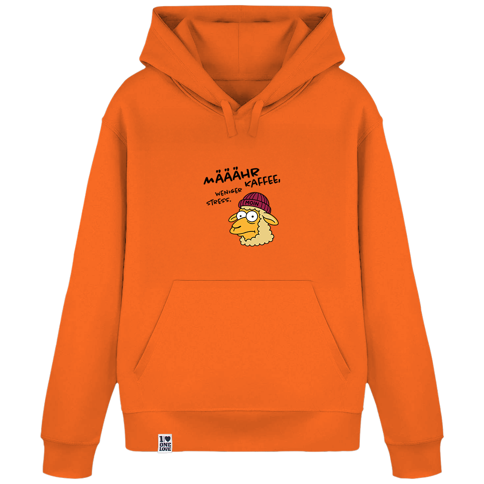 Määähr Kaffee, weniger Stress!  - Unisex Hoodie | 100% Bio-Baumwolle