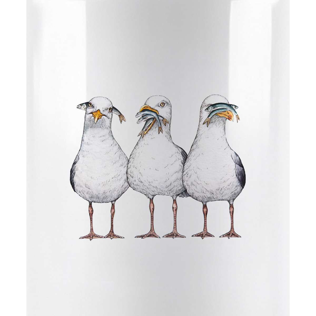 Möwen  - Edelstahl Trinkflasche