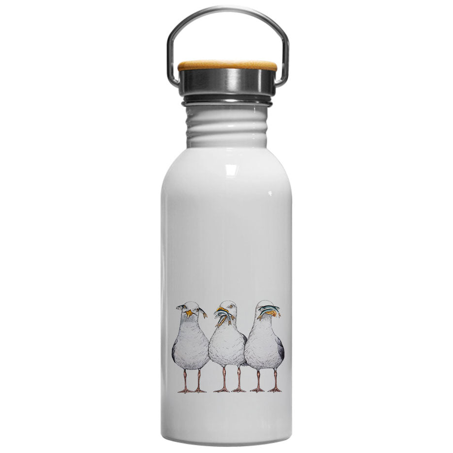 Möwen  - Edelstahl Trinkflasche