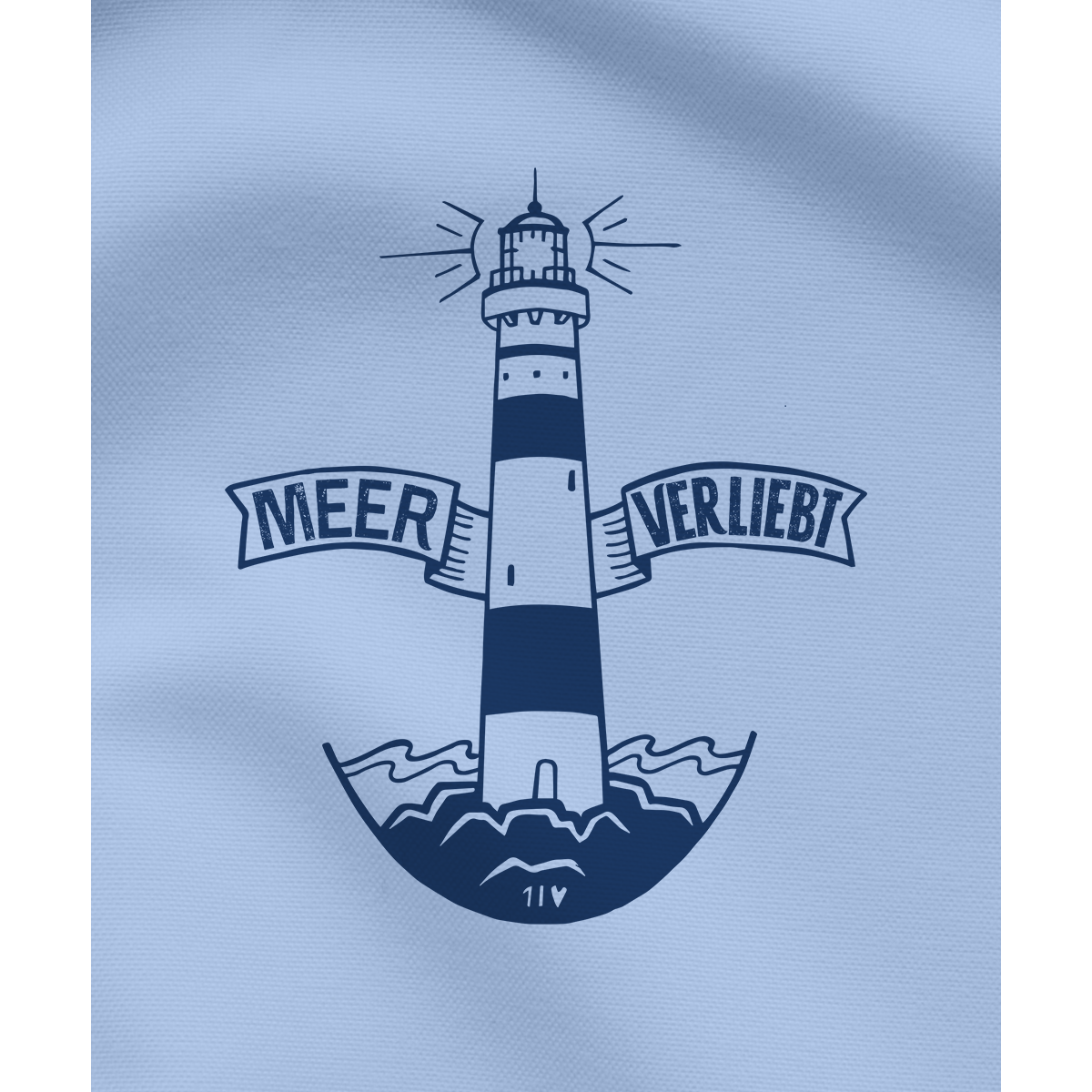 Meerzeit Baby-Shirt mit Leuchtturm
