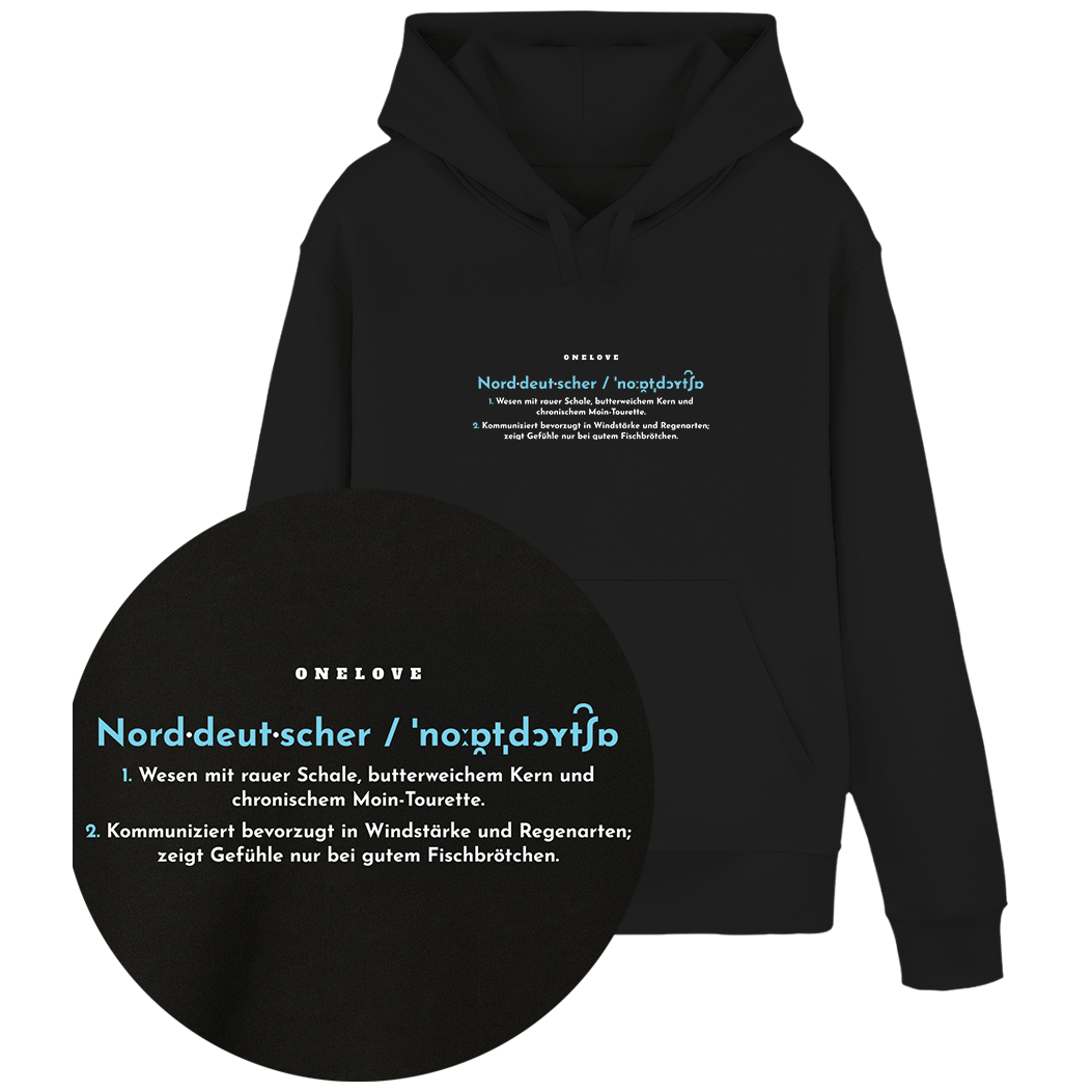 Definition eines Norddeutschen  - Unisex Hoodie | 100% Baumwolle