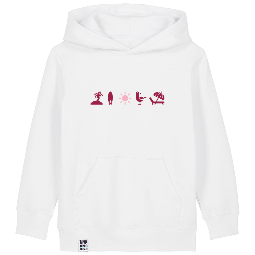 Küstenzauber Hoodie KIDS – Pinke Meeresfreude