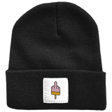Mittelfinger Eis Beanie Schwarz