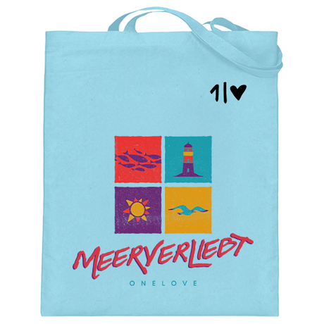 Meerverliebt  - Jutebeutel