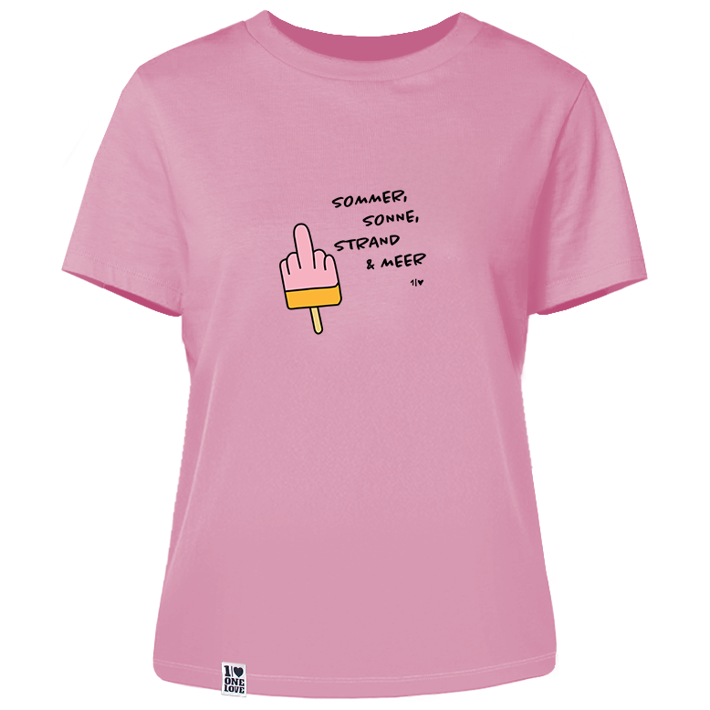 Sommer, Sonne, Strand & Meer  - Damen Shirt | 100% Bio-Baumwolle