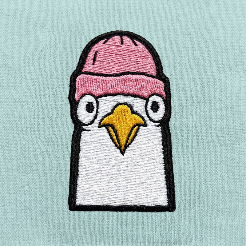 Mützen Möwe  - Unisex Premium Hoodie | Bio-Baumwolle | Edler Stick