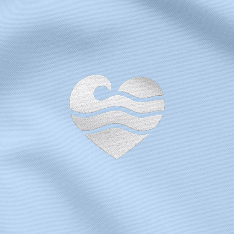 Wellenherz  - Unisex Poloshirt | 100% Bio-Baumwolle | Edler Stick