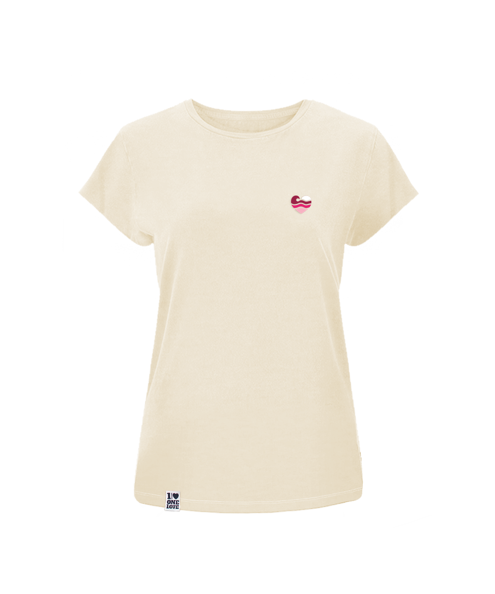 Wellenherz  - Damen Shirt