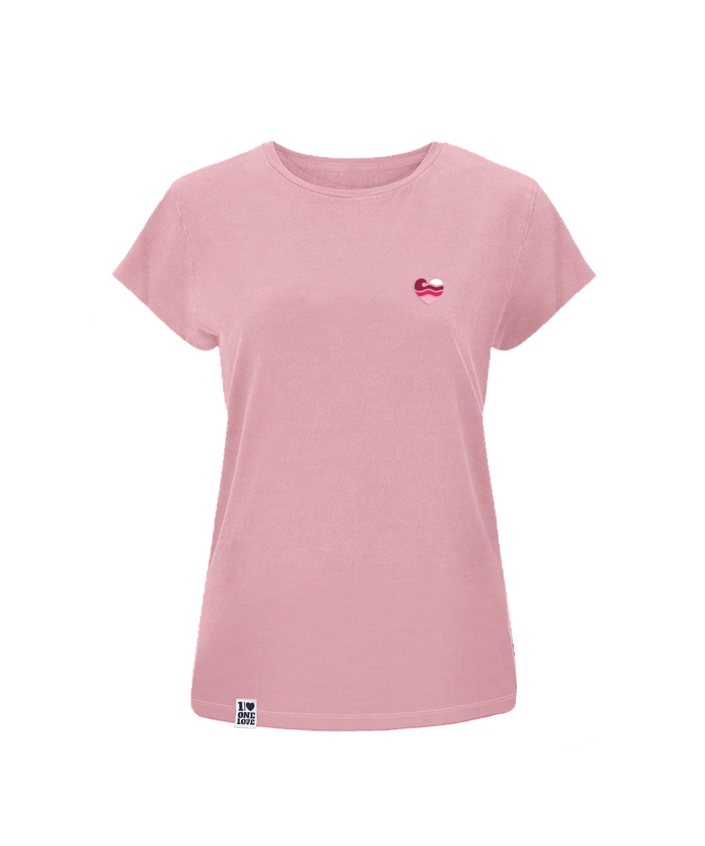 Wellenherz  - Damen Shirt