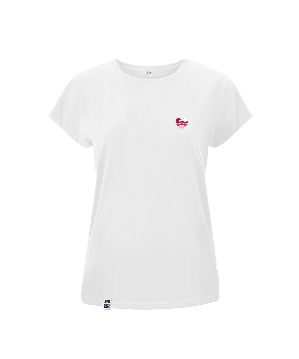 Wellenherz  - Damen Shirt